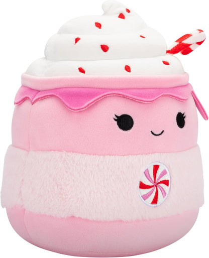 Squishmallows Ethel the Pink Candy Cane Hot Chocolate