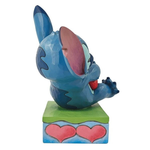 Disney Traditions Stitch Hugging a Heart Figurine 6014316