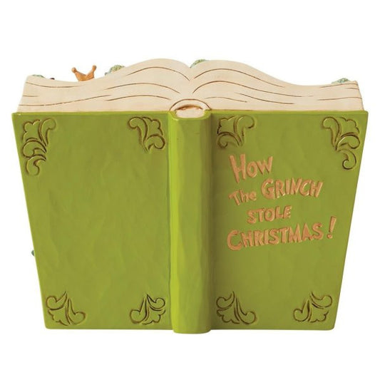 The Grinch Stealing Presents Storybook Figurine by Jim Shore 6012692