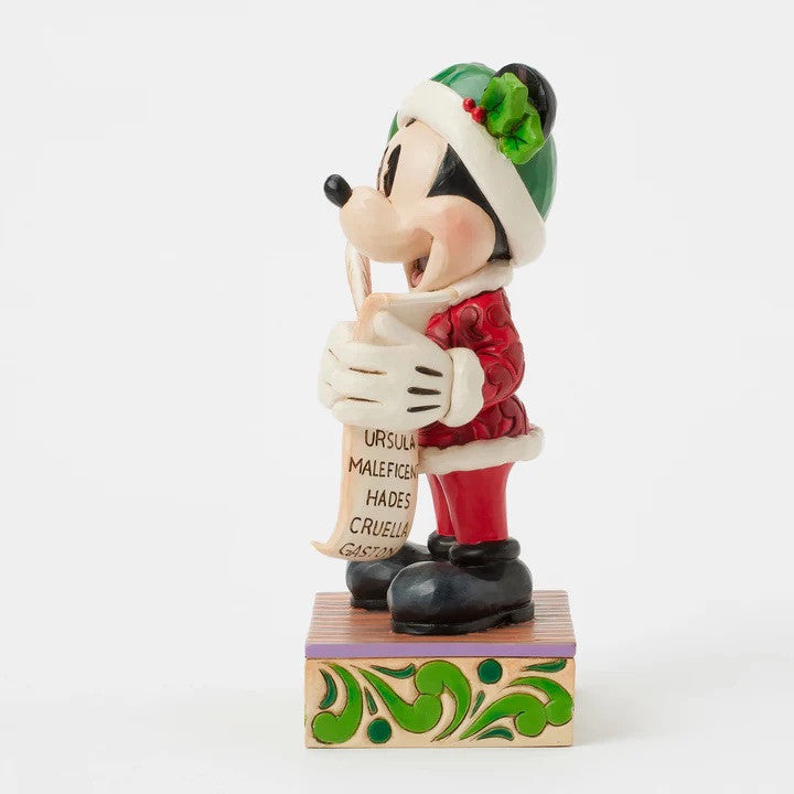 Disney Traditions Twenty Years of Magic (Santa Mickey Naughty/Nice List) Figurine By Jim Shore 6016890