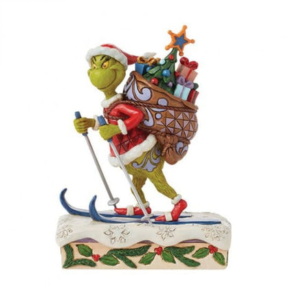 The Grinch Skiing Figurine By Jim Shore 6015216