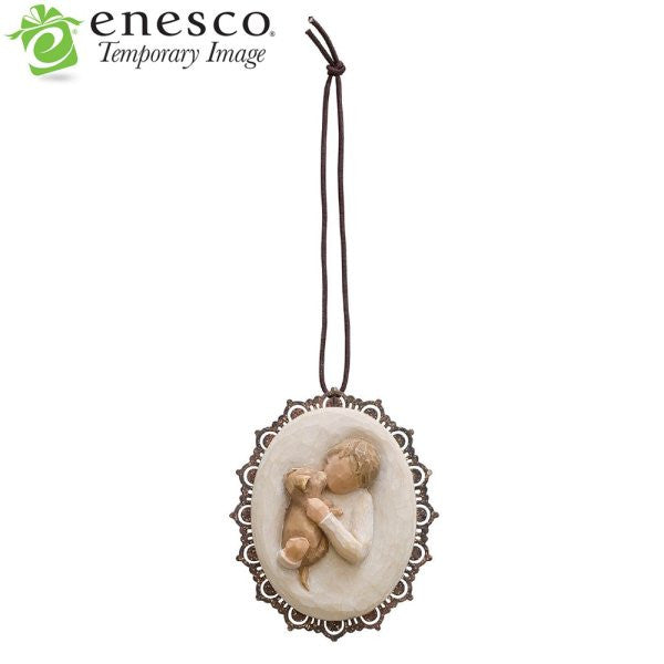 Willow Tree Kindness (boy) Metal-edged Ornament 26240
