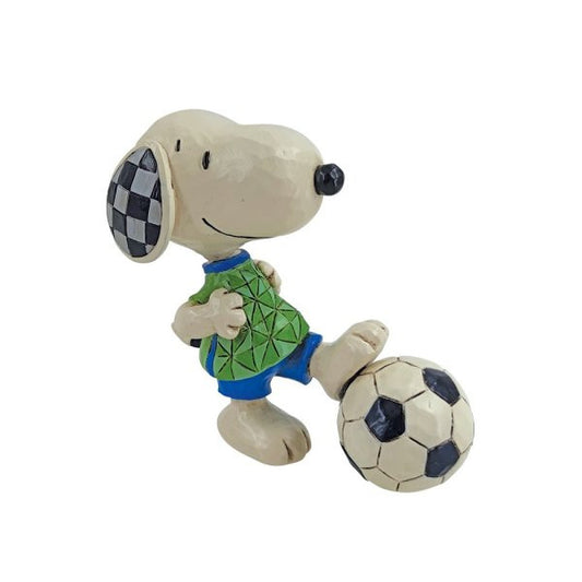 Snoopy Soccer Peanuts Mini Figurine By Jim Shore 6011958