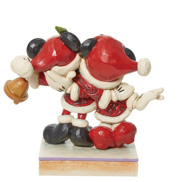 Disney Traditions Jingle Bell Mickey & Minnie Santa Christmas Figurine by Jim Shore 6013058