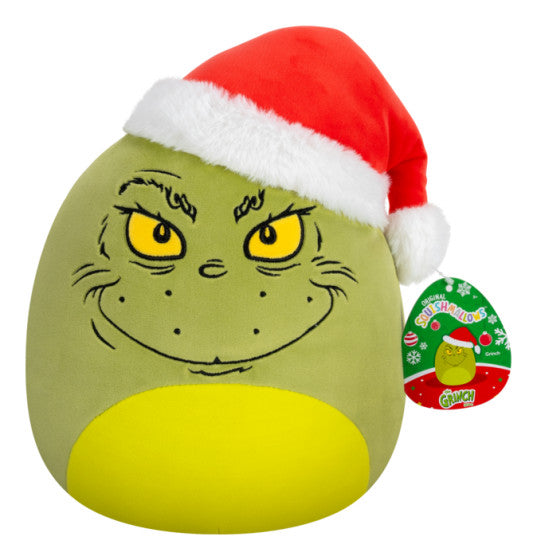 Squishmallows The Grinch In Santa Hat