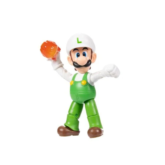 World of Nintendo Super Mario 4" Figures - Fire Luigi