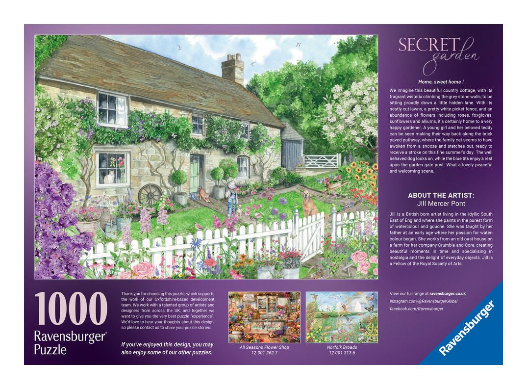 Ravensburger Secret Garden 1000 Piece Jigsaw Puzzle