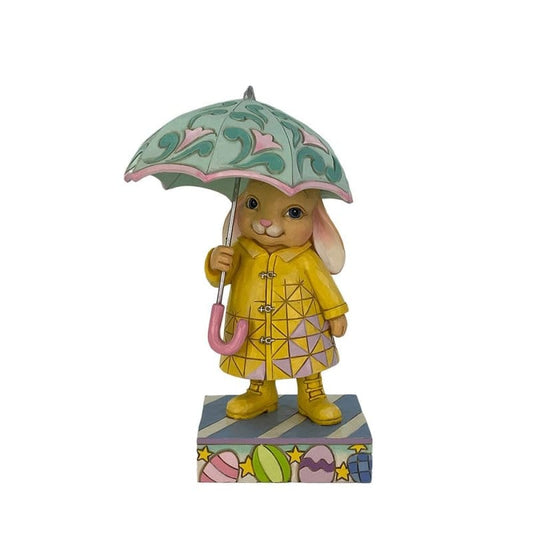 Heartwood Creek Easter Bunny With Umbrella Figurine