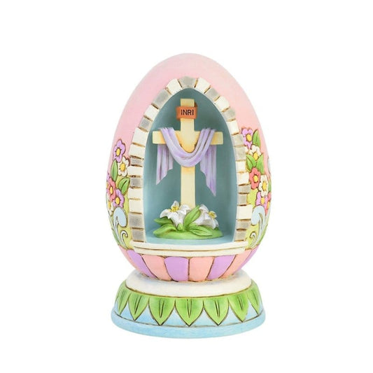 Heartwood Creek Easter Rejoice LED Egg Diorama Figurine By Jim Shore