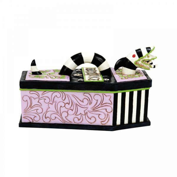 Beetlejuice By Jim Shore Sandworm Coffin Trinket Box 6016178