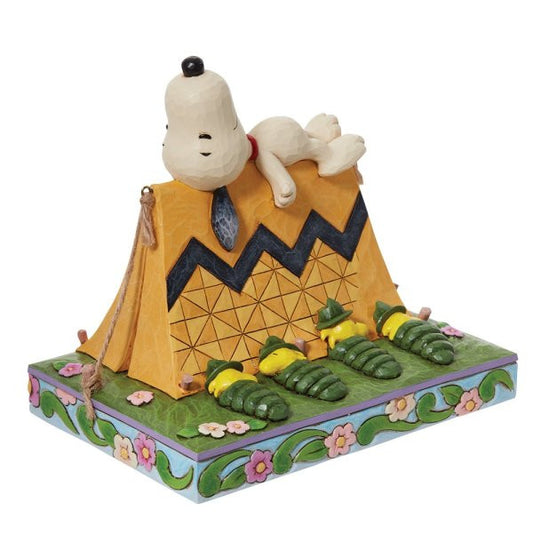 Snoopy and Woodstock Camping Peanuts Figurine By Jim Shore 6011952