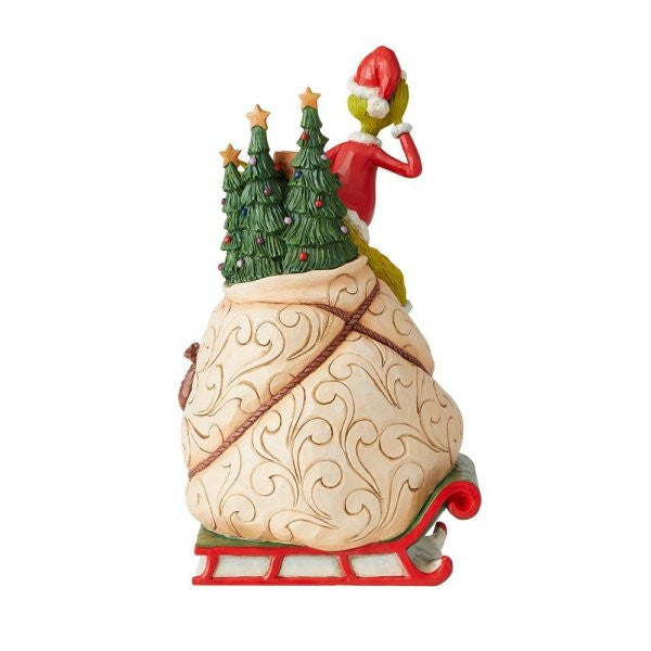 The Grinch Lighted Rotator Figurine By Jim Shore 6009699