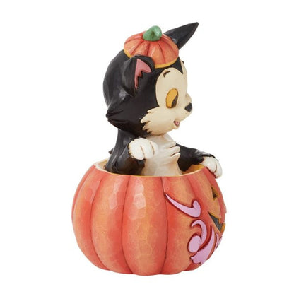 Disney Traditions Figaro in Jack-O-Lantern Mini Figurine By Jim Shore 6016583