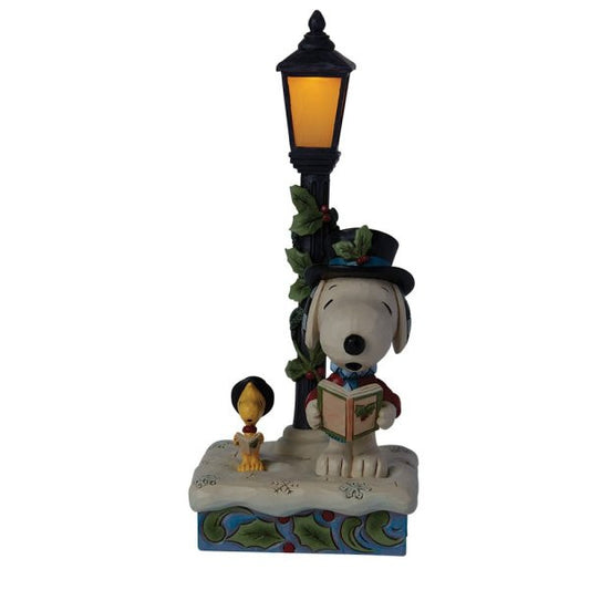 Snoopy & Woodstock Carolling Light-up Figurine by Jim Shore 6015032