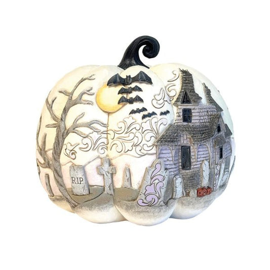 Heartwood Creek By Jim Shore A Little Batty Figurine ( Haunted Pumpkin Scene) 6016636