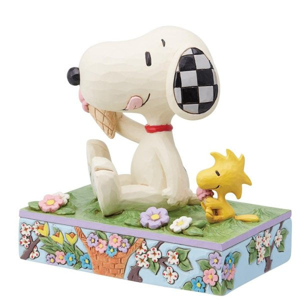 A Summertime Treat (Snoopy Eating Ice Cream) Peanuts Figurine By Jim Shore 6014349