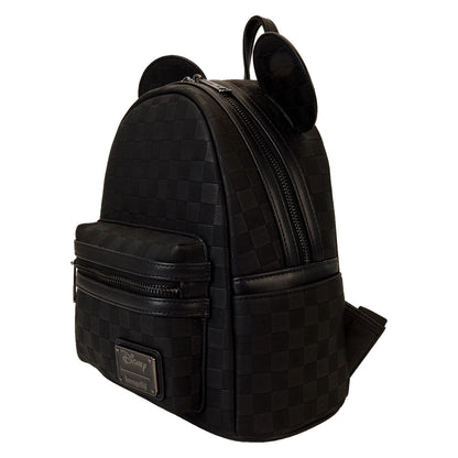 Loungefly Mickey Mouse Black Checked Disney Mini Backpack WDBK3854
