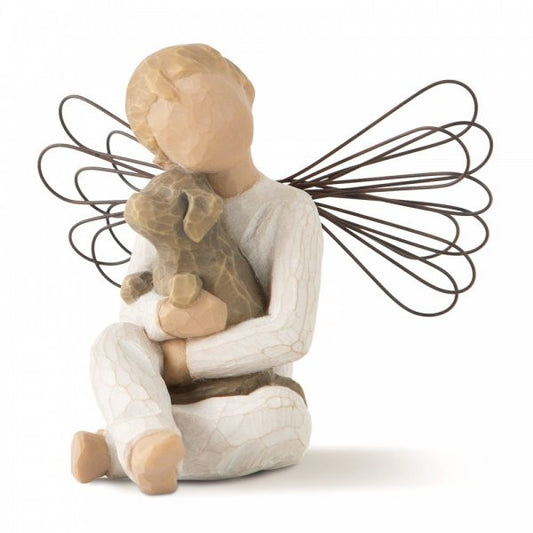 Willow Tree Figurine of a person holding a dog