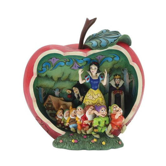 Disney Traditions Snow White Apple Scene Masterpiece Figurine By Jim Shore