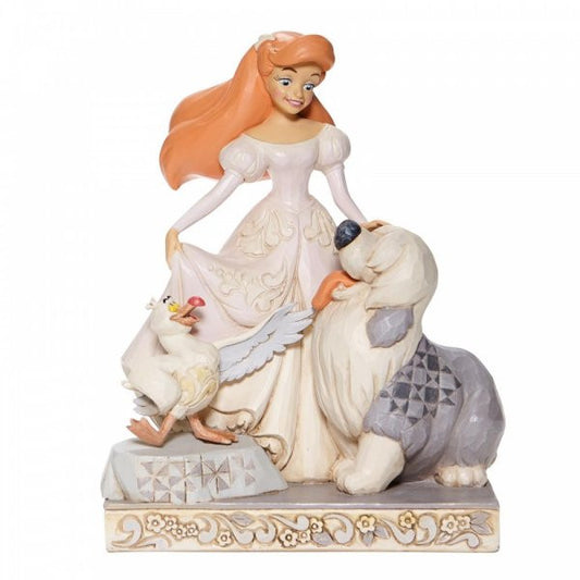 Disney Traditions Scuttle the Seagull and Max the Dog frolic with Ariel in human form figurine