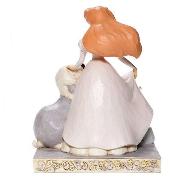 Disney Traditions Scuttle the Seagull and Max the Dog frolic with Ariel in human form figurine