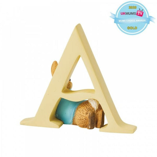 Beatrix potter freestanding alphabet letter 'A' Peter Rabbit figurine