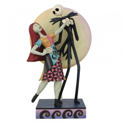 Disney Traditions Jack & Sally dancing in front of the moon Figurine