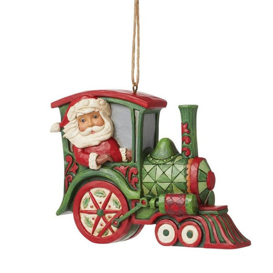 Heartwood Creek By Jim Shore Santa Train Hanging Ornament 6025540