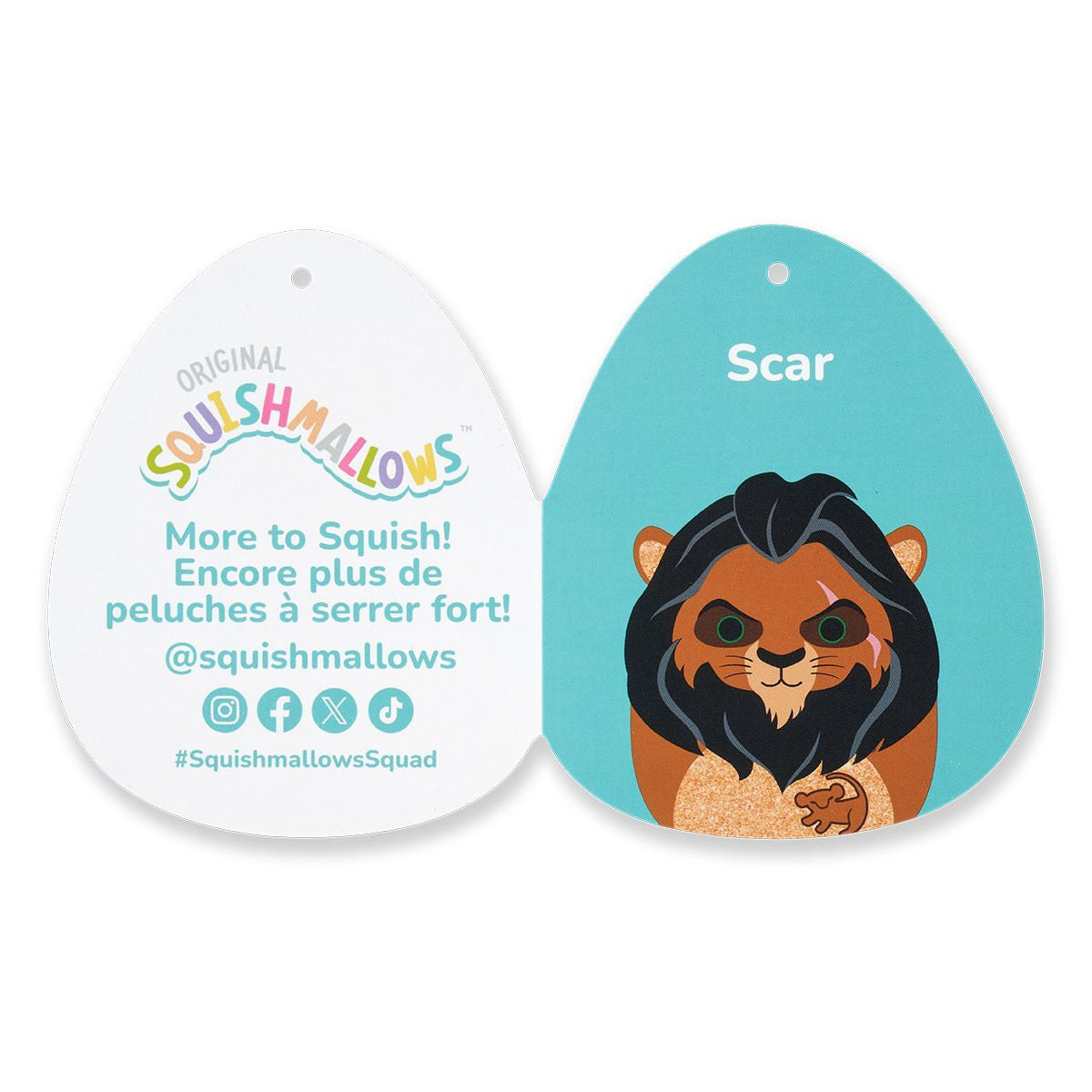 Squishmallows 8” Lion King 30th Anniversary Scar
