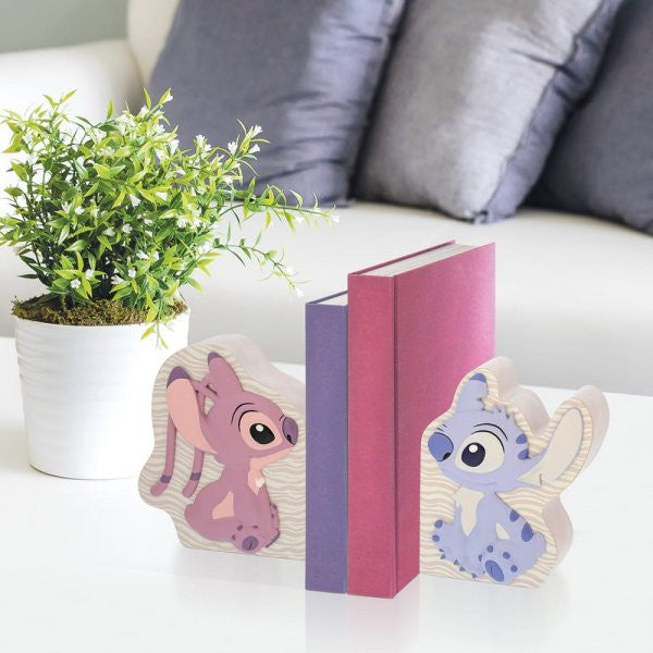 Disney Home Stitch and Angel Bookends A32324
