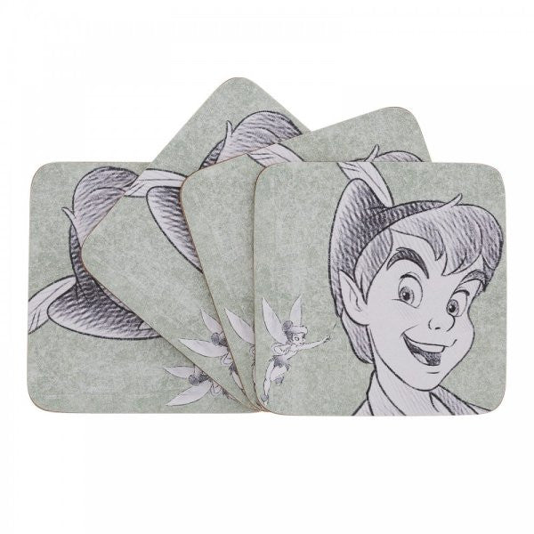 Disney Pixie Dust Peter Pan Coasters Set of 4 A31836