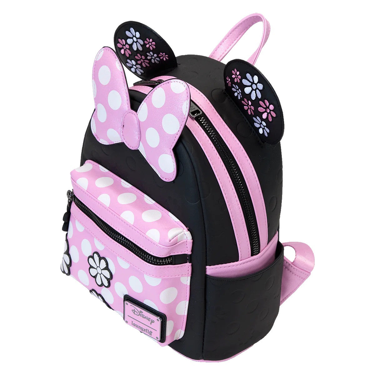 Loungefly Minnie Mouse Floral Rock The Dots Disney Mini Backpack WDBK3879