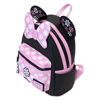 Loungefly Minnie Mouse Floral Rock The Dots Disney Mini Backpack WDBK3879