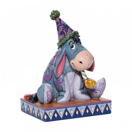 Disney Traditions Eeyore with Birthday Hat Figurine