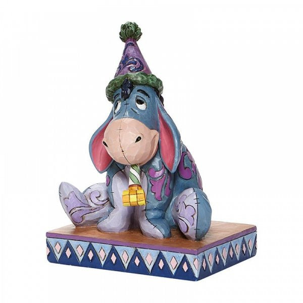 Disney Traditions Eeyore with Birthday Hat Figurine
