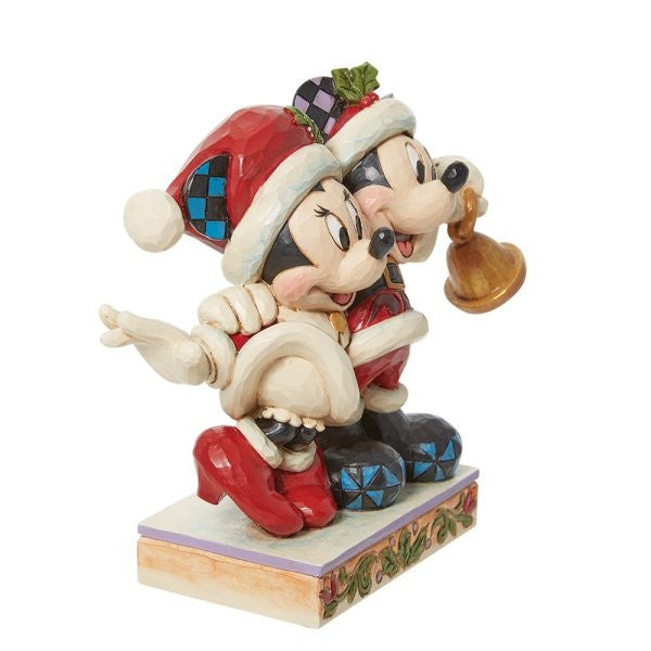 Disney Traditions Jingle Bell Mickey & Minnie Santa Christmas Figurine by Jim Shore 6013058