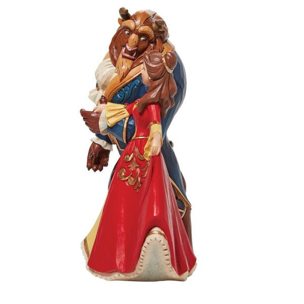 Disney Traditions Beauty & the Beast Enchanted Christmas Figurine By Jim Shore