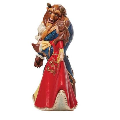 Disney Traditions Beauty & the Beast Enchanted Christmas Figurine By Jim Shore