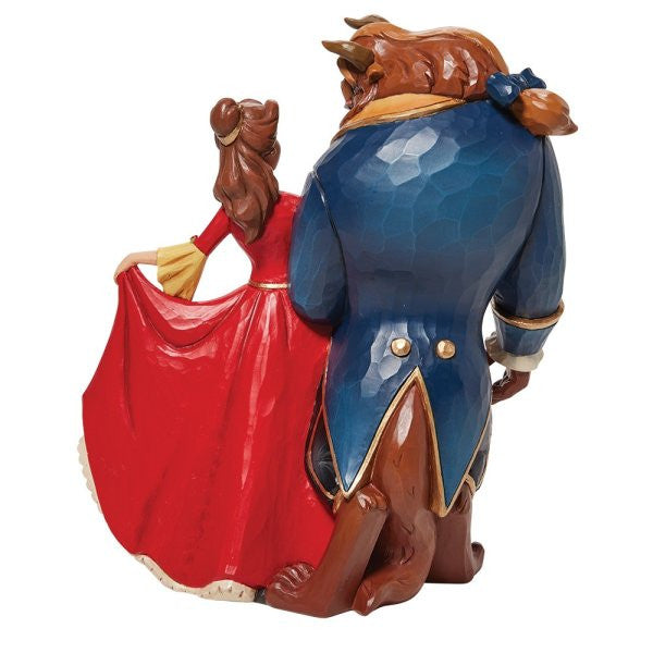 Disney Traditions Beauty & the Beast Enchanted Christmas Figurine By Jim Shore