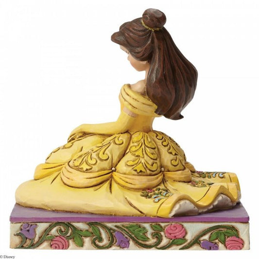 Disney Traditions Belle from Beauty & the Beast seated figurine.