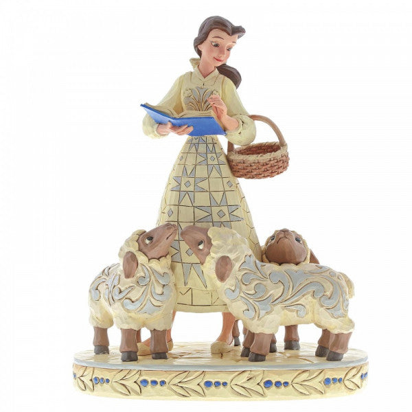 Disney Traditions Belle with book & sheep Figurine