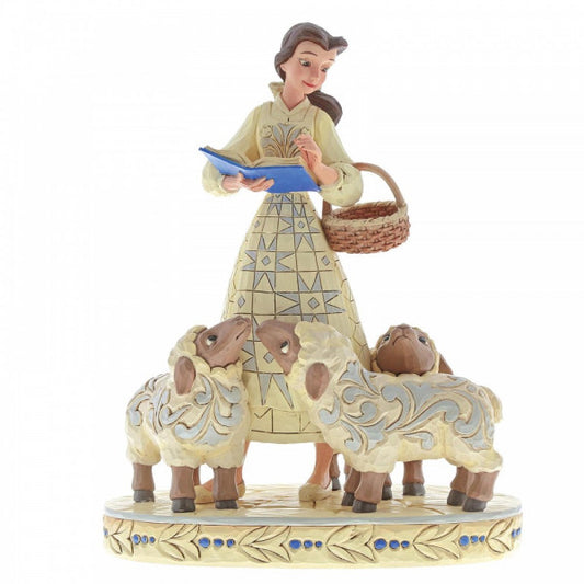 Disney Traditions Belle with book & sheep Figurine