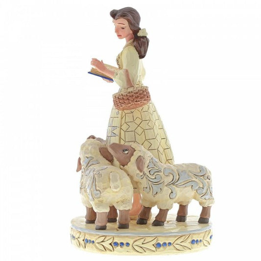 Disney Traditions Belle with book & sheep Figurine