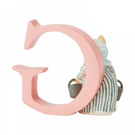 "G" Aunt Pettitoes Beatrix Potter Alphabet Letter