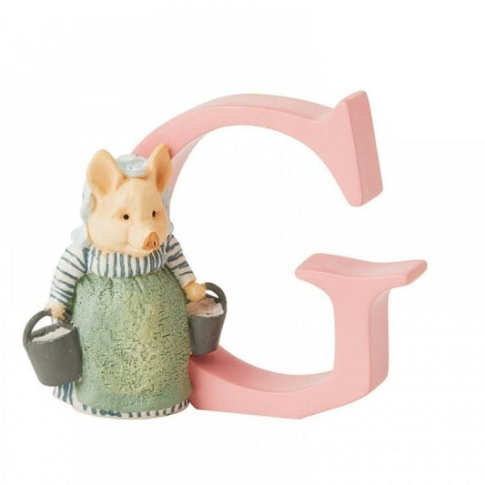 "G" Aunt Pettitoes Beatrix Potter Alphabet Letter