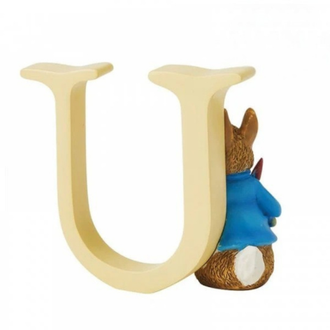 "U" Peter Rabbit with Radishes Beatrix Potter Alphabet Letter