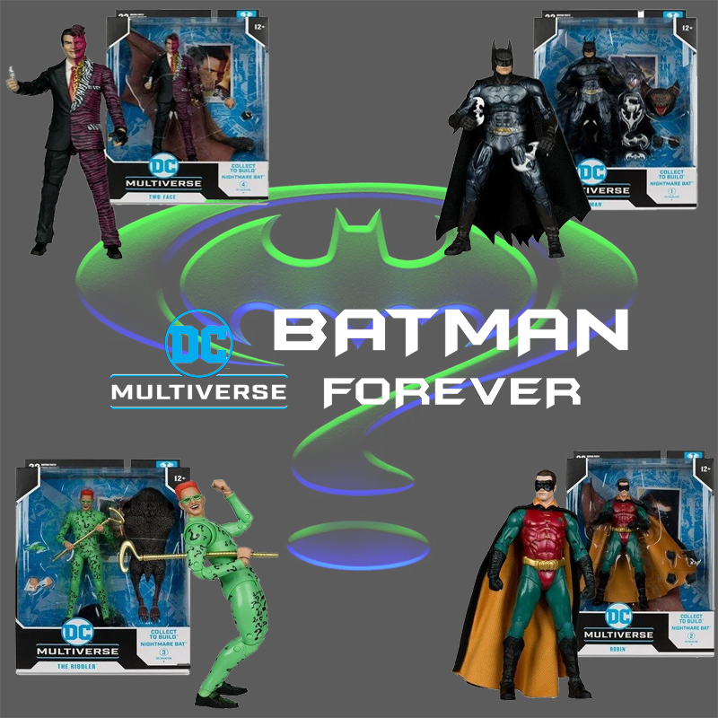 4 PACK OF BATMAN FOREVER BY MCFARLANE TOYS