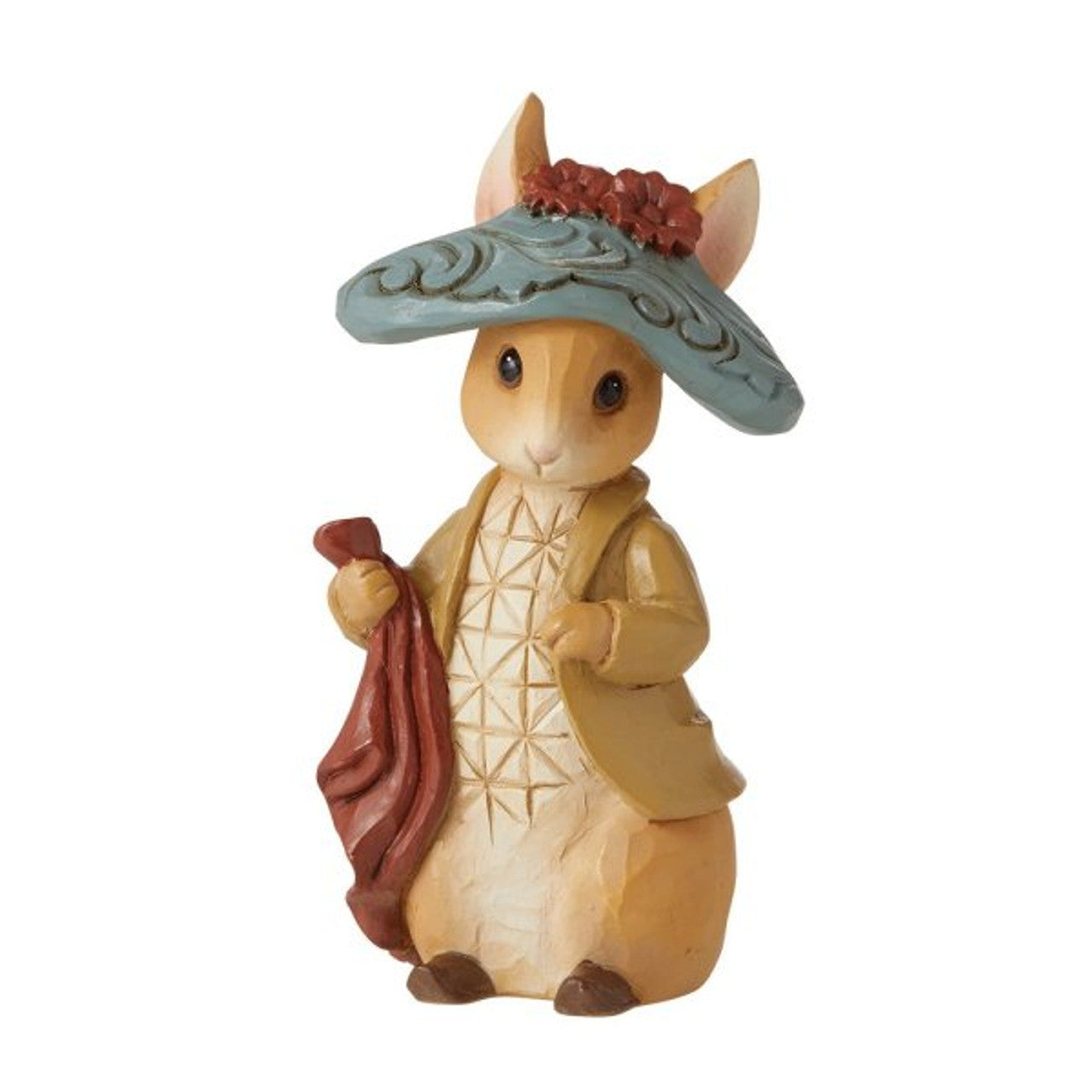 This Beatrix Potter by Jim Shore pack includes 4 mini figurines—Peter Rabbit, Flopsy Bunny, Jemima Puddle-Duck, and Benjamin Bunny—beautifully crafted with charming details and gentle expressions.
