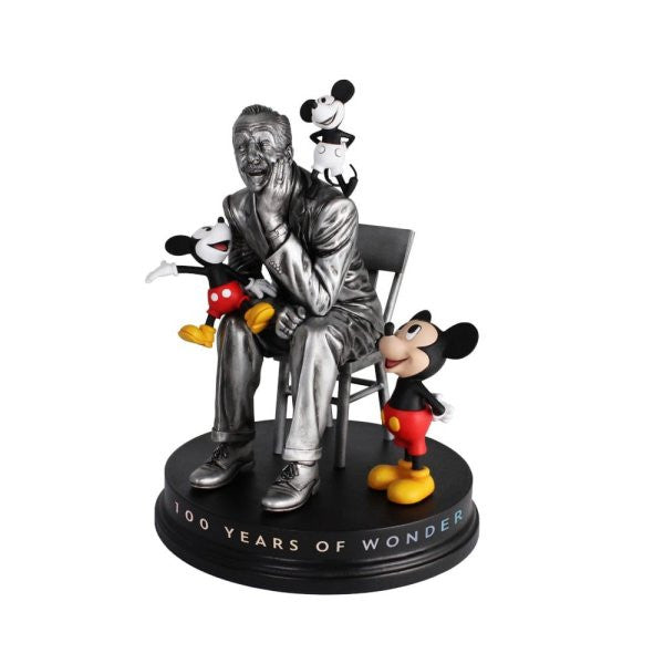 Grand Jester Studios 100 Years Of Wonder Disney Walt with Mickey Through The Years Figurine 6012858