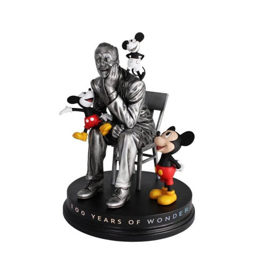 Grand Jester Studios 100 Years Of Wonder Disney Walt with Mickey Through The Years Figurine 6012858